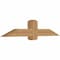 Ekena Millwork Eugene Smooth Timber Gable Bracket, Western Red Cedar, 60"W x 12"H x 5 1/2"D x 5 1/2"F, 5/12 Pitch GBW060X12X0606EUG00SWR - alternate 3